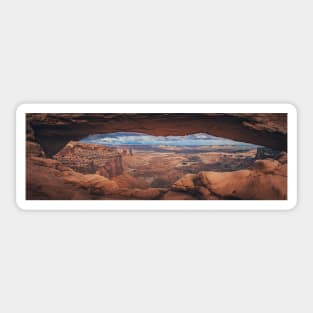 Canyonlands Overlook Panorama from Mesa Arch Sticker